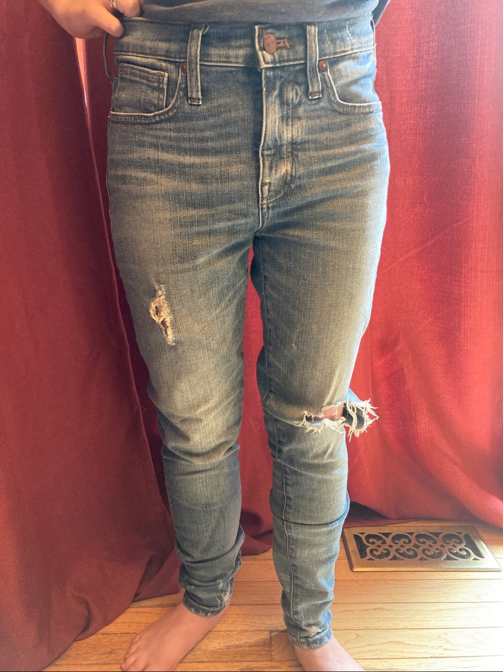 Madewell jeans, size 26, 9” high rise